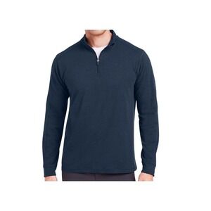 Tasc Performance Carrollton Mens M 1/4 Zip Pullover Bamboo Organic Navy Active